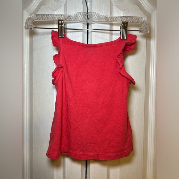 Tommy Hilfiger - Girls Kids Red Sleeveless Tank Logo Top Basic Casual Shirt - Picture 2 of 3
